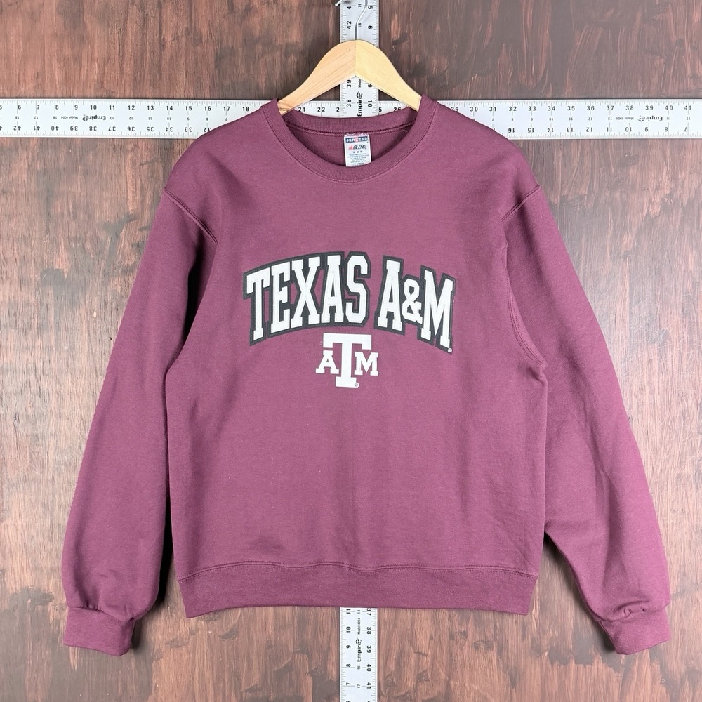 Texas‎ A&M Aggies Crewneck Sweater Jerzees NuBlend Adult Medium VTG Y2K ATM NCAA